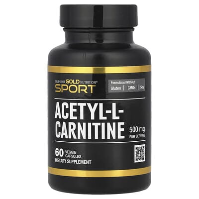 Ацетил-L-карнитин, 500 mg, 60 вегетарианских капсул