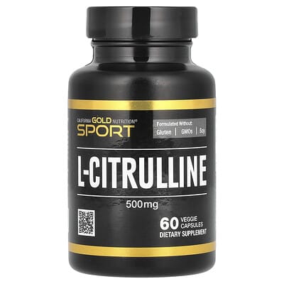 Sport, L-Citrulline, Kyowa Hakko, 500 mg, 60 вегетарианских капсул