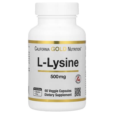L-Lysine 500 mg 60 вегетарианских капсул