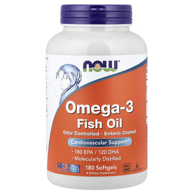 Omega-3 Fish Oil, 180 Softgels