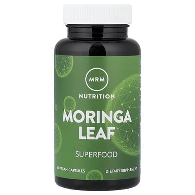 Moringa Leaf, 60 Vegan Capsules (600 mg per Capsule)