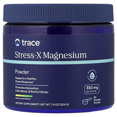 Stress-X Magnesium Powder, Lemon Lime, 7.9 oz (224 g)