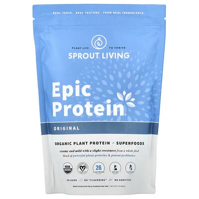 Epic Protein®, Organic Plant Protein + Superfoods, Original, 1 lb (456 g)
