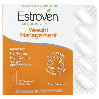 Menopause Relief, контроль веса, 30 капсул