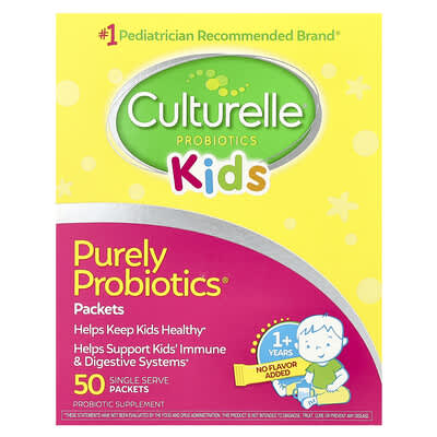 Kids, Purely Probiotics®,  1+ Years, 50 Single Serve Packets, 0.05 oz (1.5 g) Each