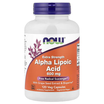 Alpha Lipoic Acid, 600 mg, 120 Veg Capsules
