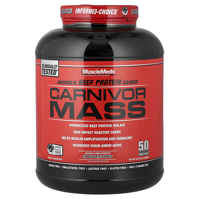 Белковый гейнер MuscleMeds Carnivor™ Mass, Chocolate Fudge, 2,646 g