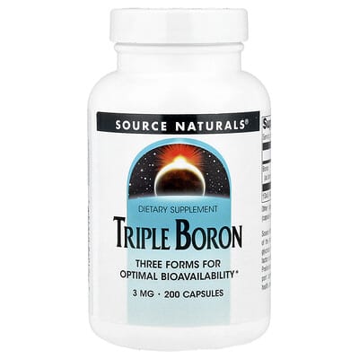 Source Naturals Triple Boron, 3 mg, 200 капсул