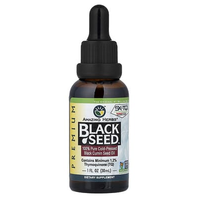 Premium Black Seed™, 100% Pure Cold-Pressed Black Cumin Seed Oil, 1 fl oz (30 ml)