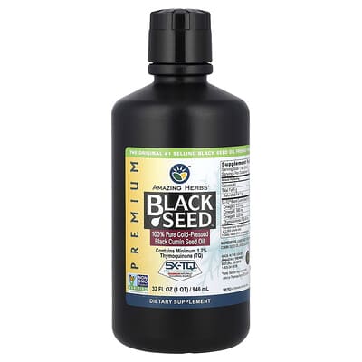 Premium Black Seed™, 100% Pure Cold-Pressed Black Cumin Seed Oil, 32 fl oz (946 ml)