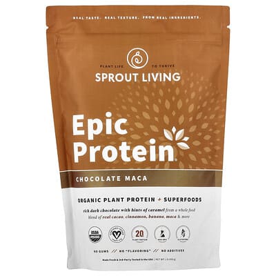 Epic Protein®, Plant + Superfoods, Chocolate Maca, 1 lb (456 g)