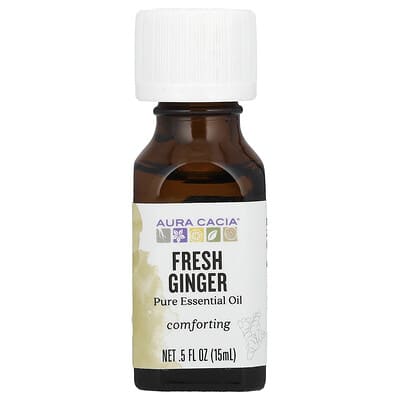 Эфирное масло Aura Cacia Fresh Ginger, 0.5 fl oz (15 ml)