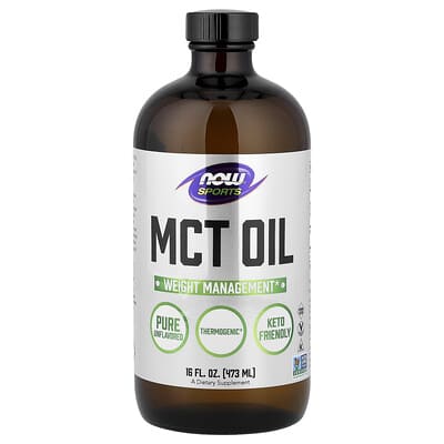 Масло MCT для спорта, без вкуса, 16 fl oz (473 ml)