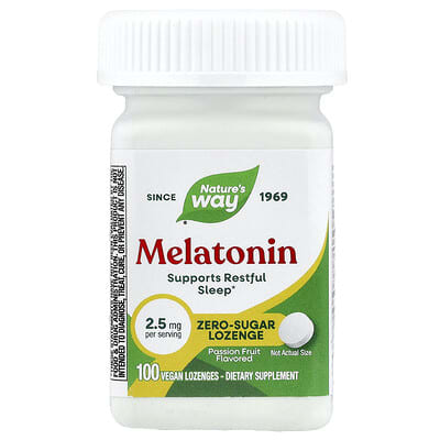 Мелатонин, маракуйя, 2.5 mg, 100 веганских пастилок