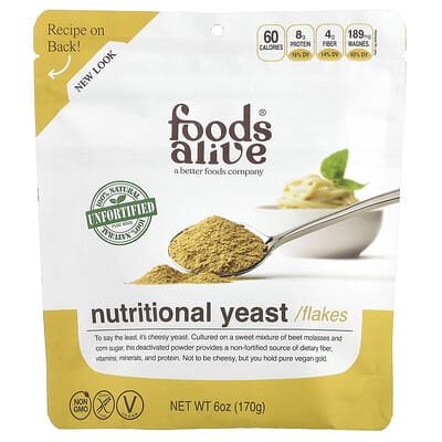 Nutritional Yeast Flakes, 6 oz (170 g)