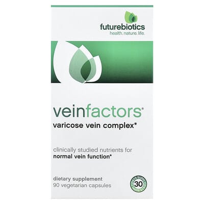 VeinFactors®, комплекс от варикозного расширения вен, 90 вегетарианских капсул