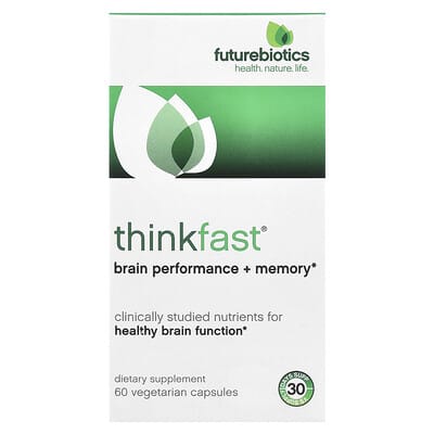 ThinkFast®, комплекс для работы мозга и памяти, 60 вегетарианских капсул