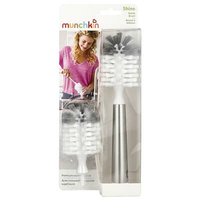 Набор щеток для бутылочек Munchkin Shine™ Premium Stainless Steel, 3 Piece Set