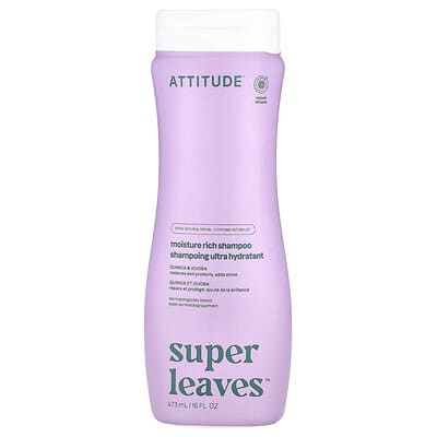 Super Leaves™, Moisture Rich Shampoo, Quinoa & Jojoba, 16 fl oz (473 ml)