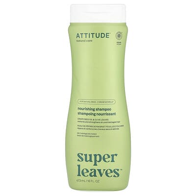 Super Leaves™, питательный шампунь, с маслом виноградных косточек и листьями оливы, 16 oz (473 ml)