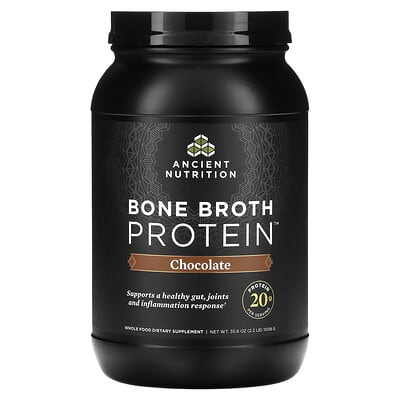 Белковый бульон Bone Broth Protein, шоколад, 1,008 g
