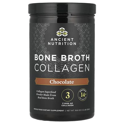 Коллаген Bone Broth, Chocolate, 528 g