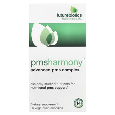 PMSHarmony™, комплекс для облегчения ПМС, 56 вегетарианских капсул