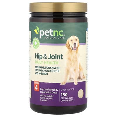 Hip & Joint Daily Health, Level 4, For Dogs, Liver, 150 Chewables