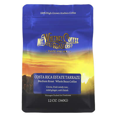 Кофе в зернах Costa Rica Estate Tarrazu, Medium Roast, 12 oz (340 g)