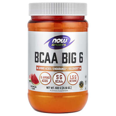 Спортивные аминокислоты BCAA Big 6, Арбуз, 21.16 oz (600 g)