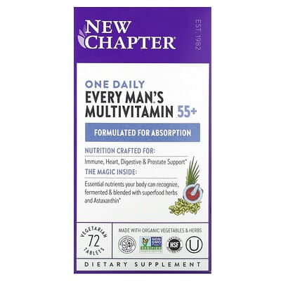Мужской мультивитаминный комплекс One Daily Every Man™ 55+, 72 вегетарианских таблеток