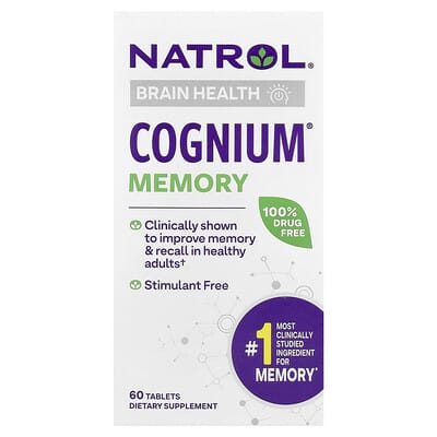Natrol Cognium® Memory, 100 mg, 60 таблеток