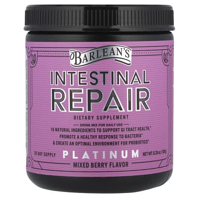 Средство для восстановления кишечника Platinum, Mixed Berry, 6.35 oz (180 g)