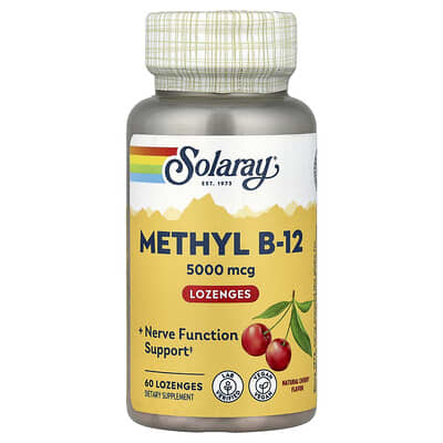 Methyl B-12, Natural Cherry, 5,000 mcg, 60 Lozenges