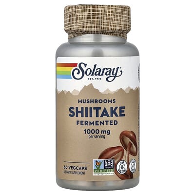 Ферментированные грибы шиитаке, 60 VegCaps (500 mg per Capsule)