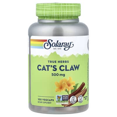 True Herbs, Cat's Claw, 500 mg, 100 веганских капсул