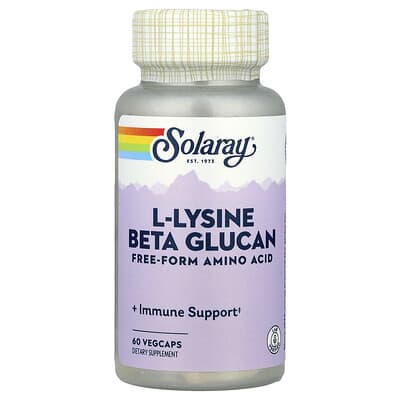 L-Lysine Beta Glucan, 60 вегетарианских капсул