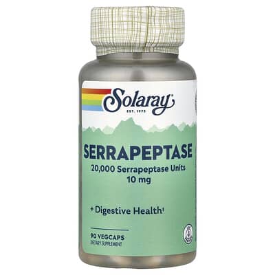 Serrapeptase, 10 mg, 90 вегетарианских капсул