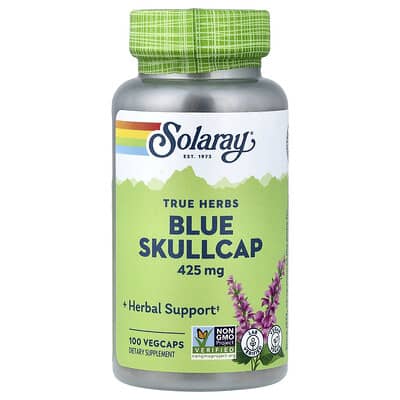 True Herbs Blue Skullcap, 425 mg, 100 VegCaps