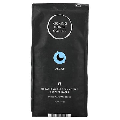 Decaf, Organic Whole Bean Coffee, Decaffeinated, 10 oz (284 g)