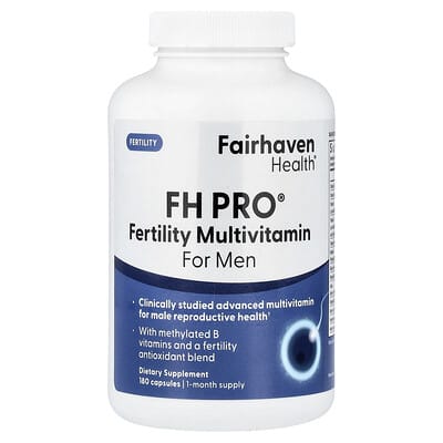 FH Pro® Fertility Multivitamin for Men, 180 Capsules