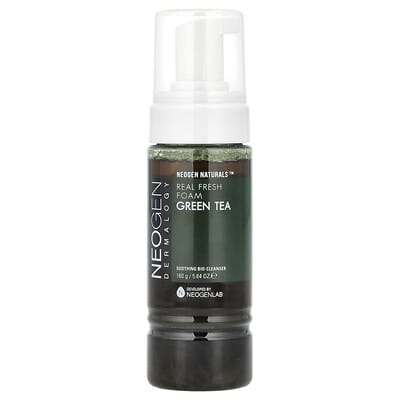 Очищающая пенка Real Fresh Foam, зеленый чай, 5.64 oz (160 g)