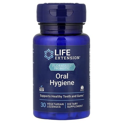 FLORASSIST® Probiotic, Oral Hygiene, 30 вегетарианских пастилок