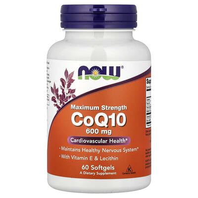 CoQ10 With Vitamin E & Lecithin, 60 Softgels коэнзим Q10