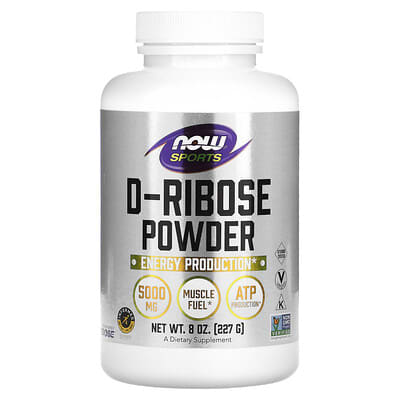 NOW Foods порошок D-Ribose для спорта, 8 oz (227 g)