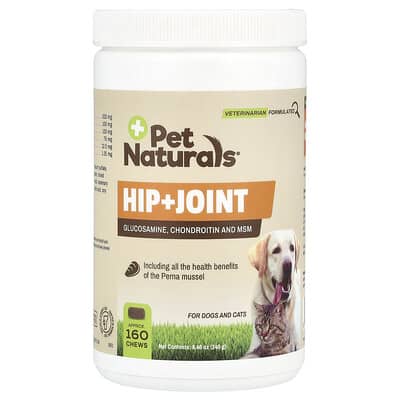 Hip + Joint для собак и кошек, 160 жевательных таблеток, 8.46 oz (240 g)