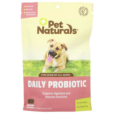 Daily Probiotic для собак, 160 жевательных таблеток, 8.46 oz (240 g)