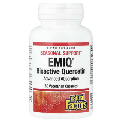EMIQ®, Биоактивный кверцетин, 60 вегетарианских капсул