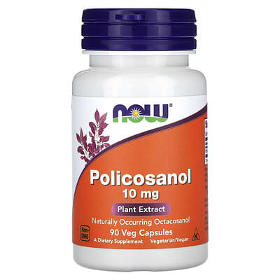 Policosanol, 10 mg, 90 вегетарианских капсул