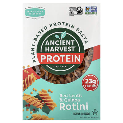 Растительная протеиновая паста, ротине из красной чечевицы и киноа, 8 oz (227g)